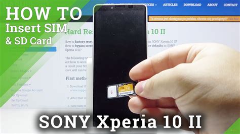 Sony Xperia: How to change the SIM card .